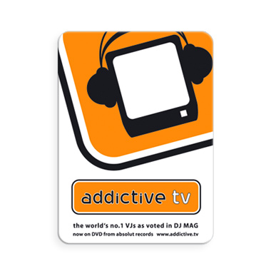 AddictiveTV just had been awarded DJs of the year by DJMAG - a huge honour - the company had also a DVD by them. I created a sticker and a micreosite plus Salesfolders