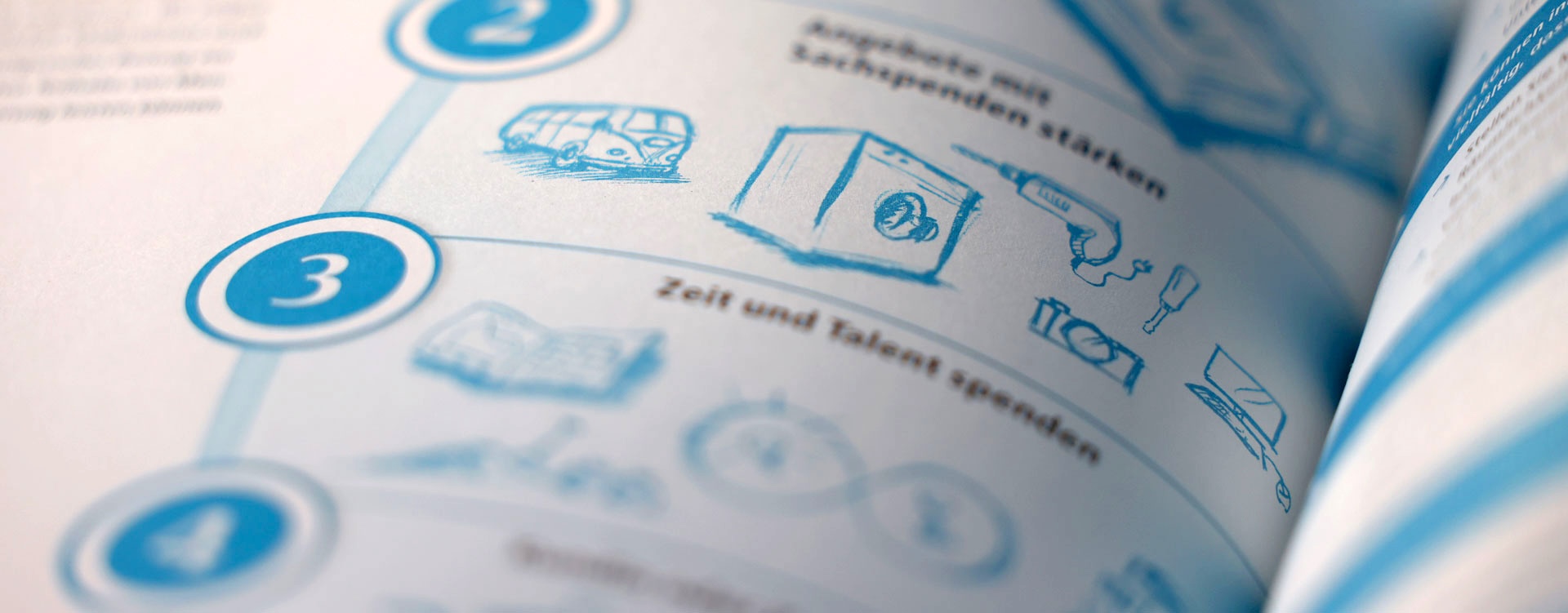 a detail from a full page infographic within the publication IMPACT INVESTING GUIDE on investing with a positive impact for Good.