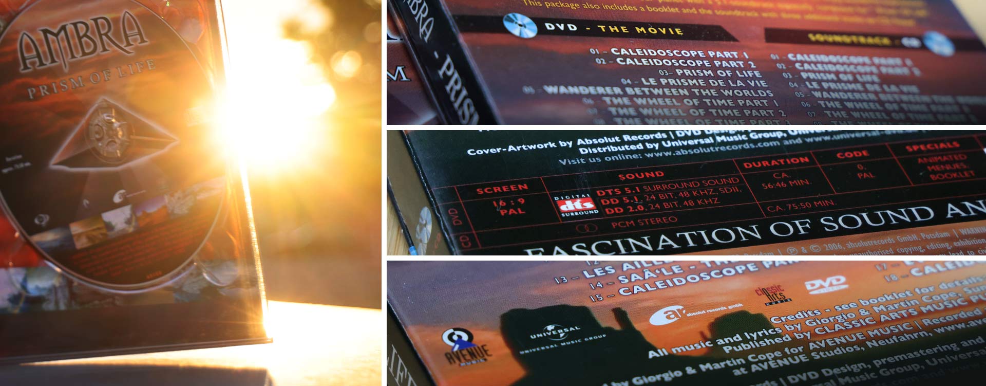 backside details of the DVD packaging including Avenue Studios and Universal