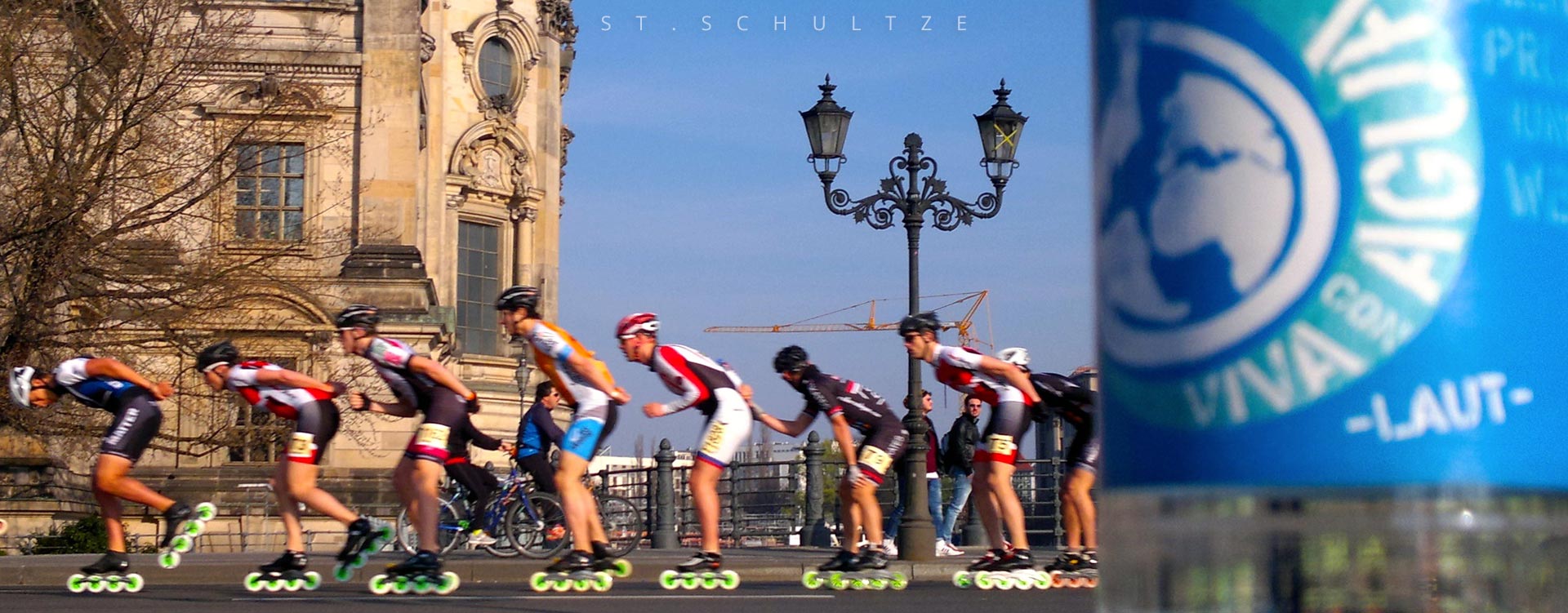 rollerskaters marathon Belrin moment, photography by St.Schultze